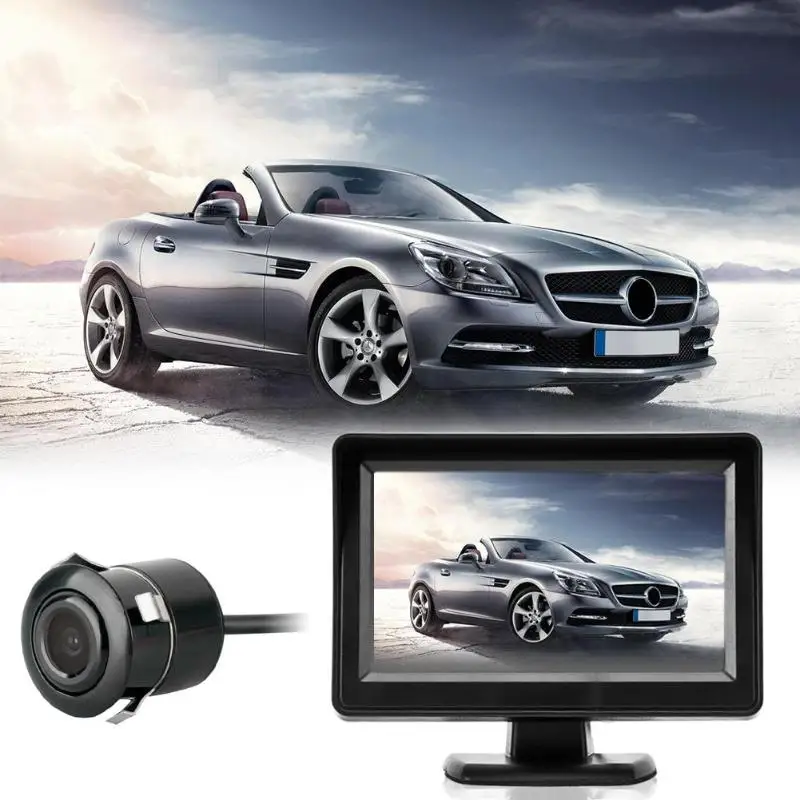 4 3 &quotцифровой автомобильный монитор заднего вида с камерой TFT LCD Автомобильный