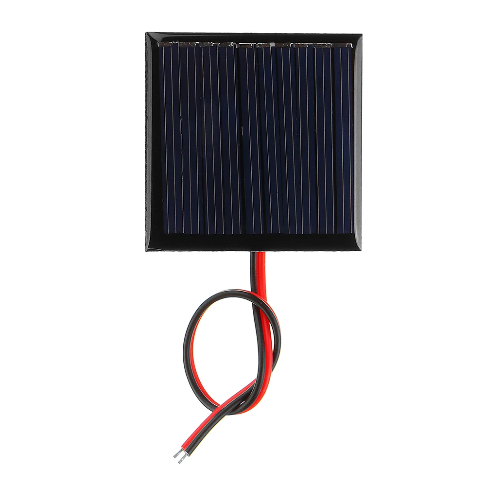 CLAITE Solar Panel DIY 0.25W 5V 45*45mm with Wire Mini Polysilicon Silicon Epoxy board Battery Powered Models High Quality | Электроника