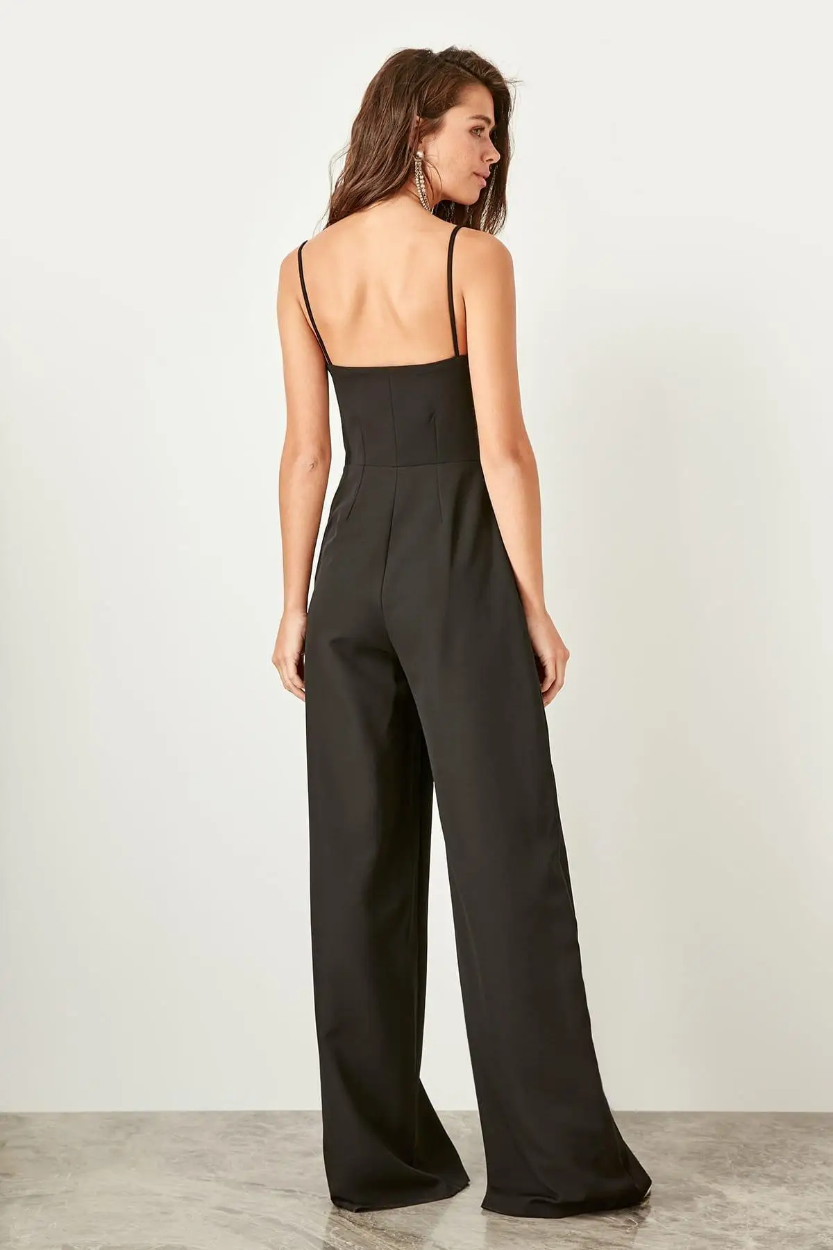 Trendyol черный прозрачный комбинезон TPRSS19UT0074| |