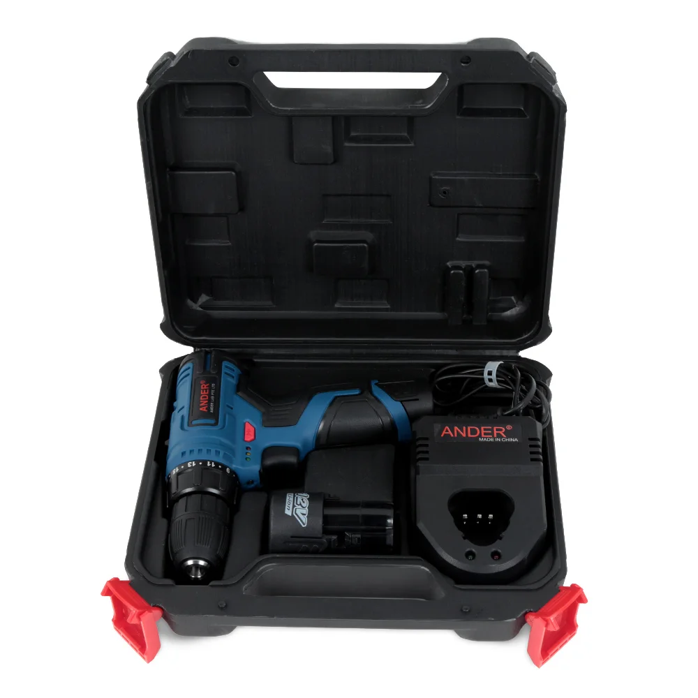 12V Lithium-Ion Battery Electric Drill With Light Adjustable Torque Rechargeable Power Tool Set Hand Tools Non-Slip Handle | Инструменты