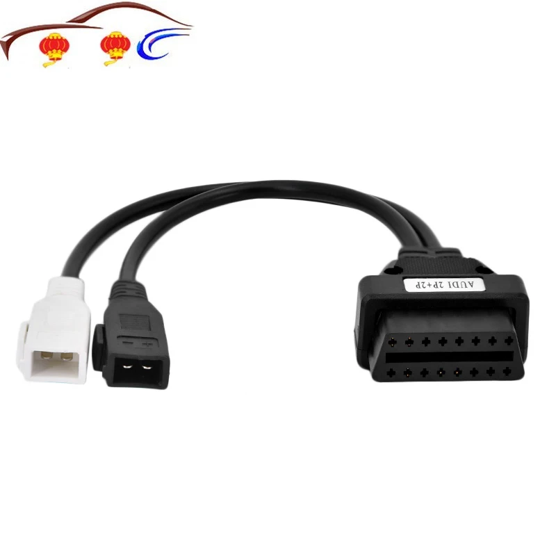 

VAG Adapter For AUDI 2X2 OBD1 OBD2 Car Diagnostic Cable 2P+2P Fits Audi 2X2Pin to OBD2 16Pin Female Connector VAG VW