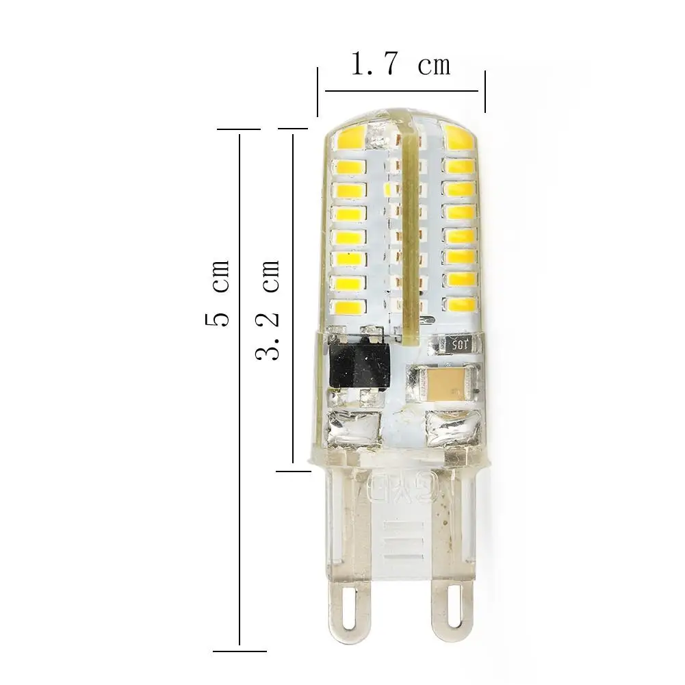 Светодиодная лампа G4 G9 5 шт./компл. 3 Вт 6 Кристальные лампы кукуруза лампочка SMD 3014
