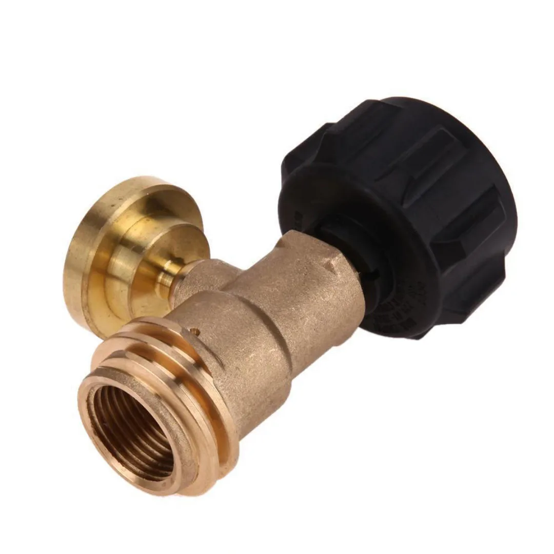 

Mayitr Brass Propane Tank Adapter Gauge Gas Grill Pressure Indicator Fuel Heater for Outdoor BBQ Supplies