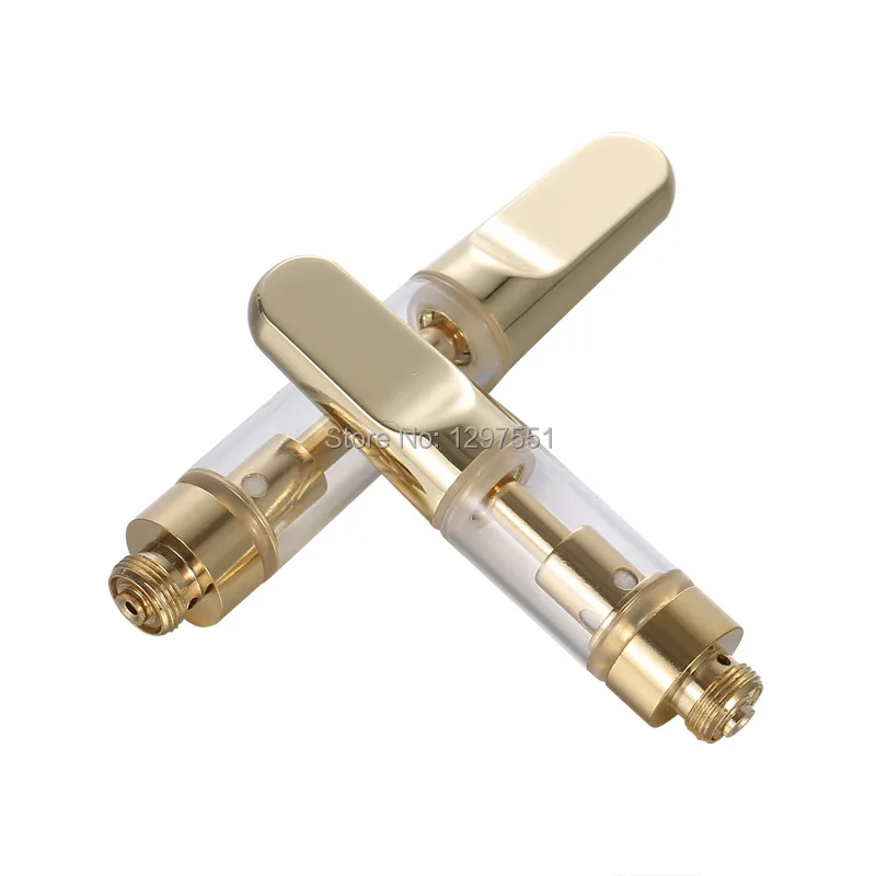 5pcs vape pen gold cartridges ceramic Coil oil cbd Atomizer 0.5ml 1.0ml capacity 510 Thread for e-cigarette Preheat battery | Электроника