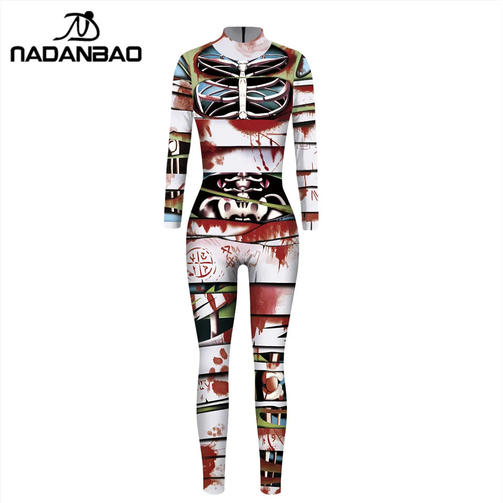 Костюм для косплея NADANBAO Mummy 3D с принтом куклы Пурим Карнавальная одежда женщин
