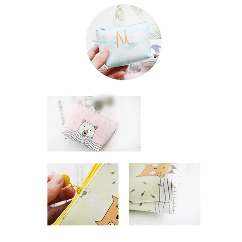 Fashion PU Creative Cartoon Letter Coin Purse Clutch Bag Cute Female Mini Simple Girl | Багаж и сумки