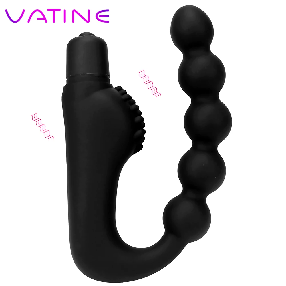 VATINE Anal Bead Vibrator Clitoris Stimulator Butt Plug G-spot Prostate Massager Sex Toys for Men Women | Красота и здоровье