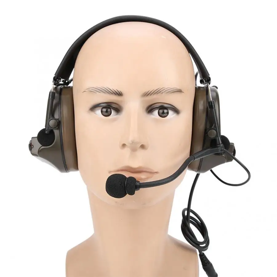 Наружная Блокировка шума наушник микрофон наушники гарнитура для боевых