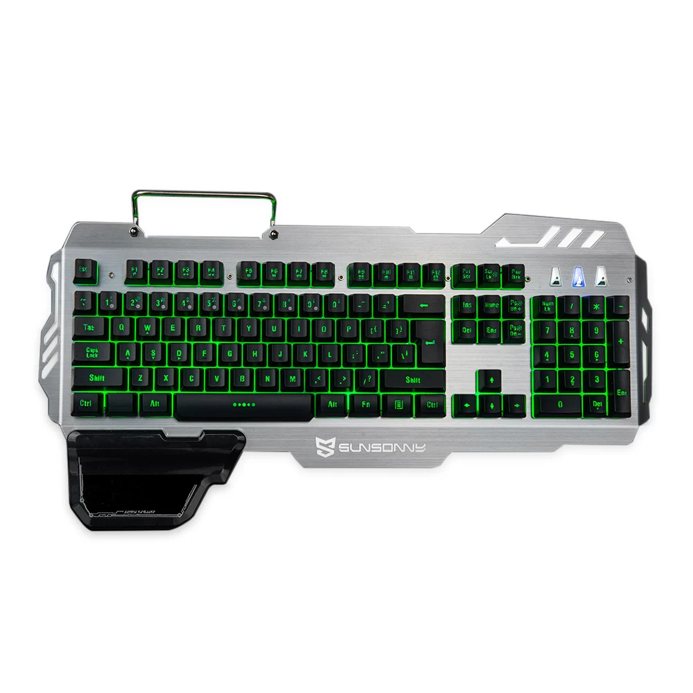 SUNSONNY S K10 Проводная мембранная игровая клавиатура Голосовое управление RGB