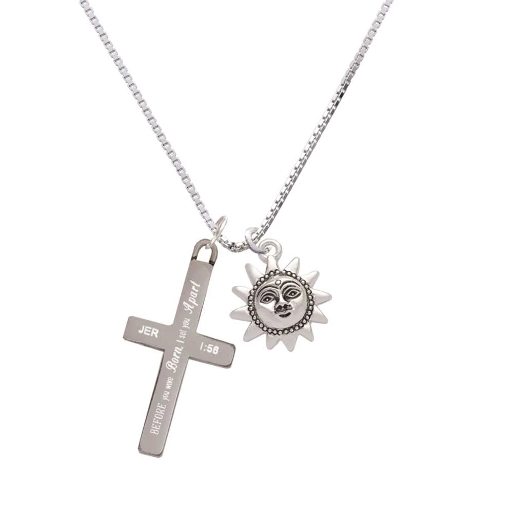 Маленькое солнце лицо с бисером окантовка-я отделил вас-Подвески крестом |