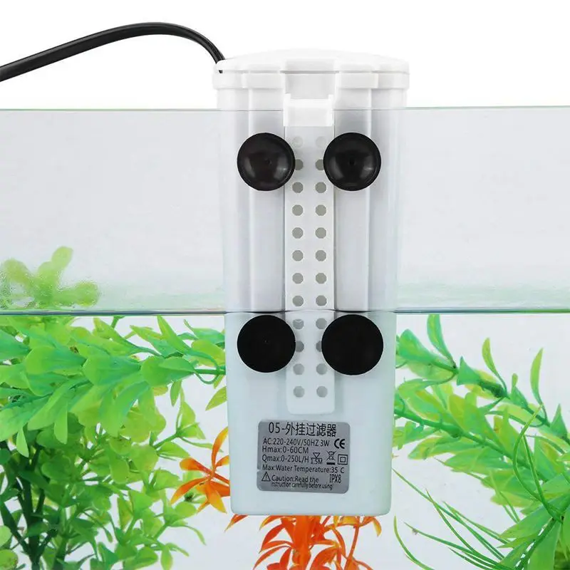 ЕС вилка аквариумный фильтр 3 Вт низкий внутренний уровень воды подвесной для