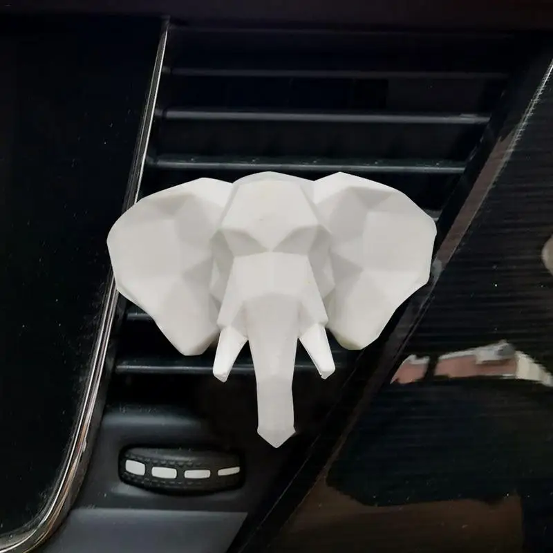 НОВЫЙ крафт 3D головой слона ароматерапия гипса автомобиля Дисплей гипсовая