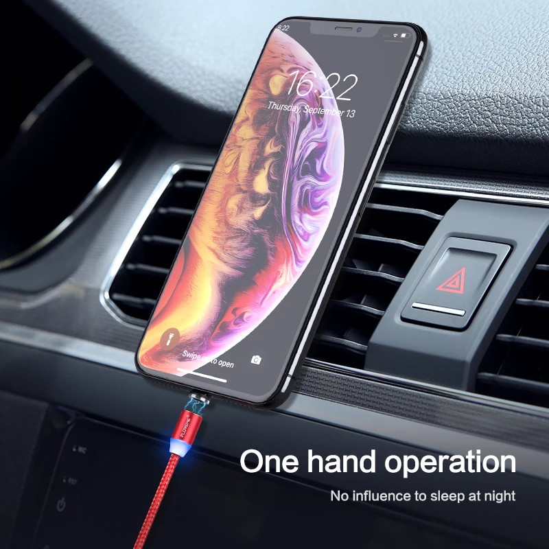 Магнитный зарядный кабель 1 м Micro для iPhone XR XS Max магнитное зарядное устройство USB Type