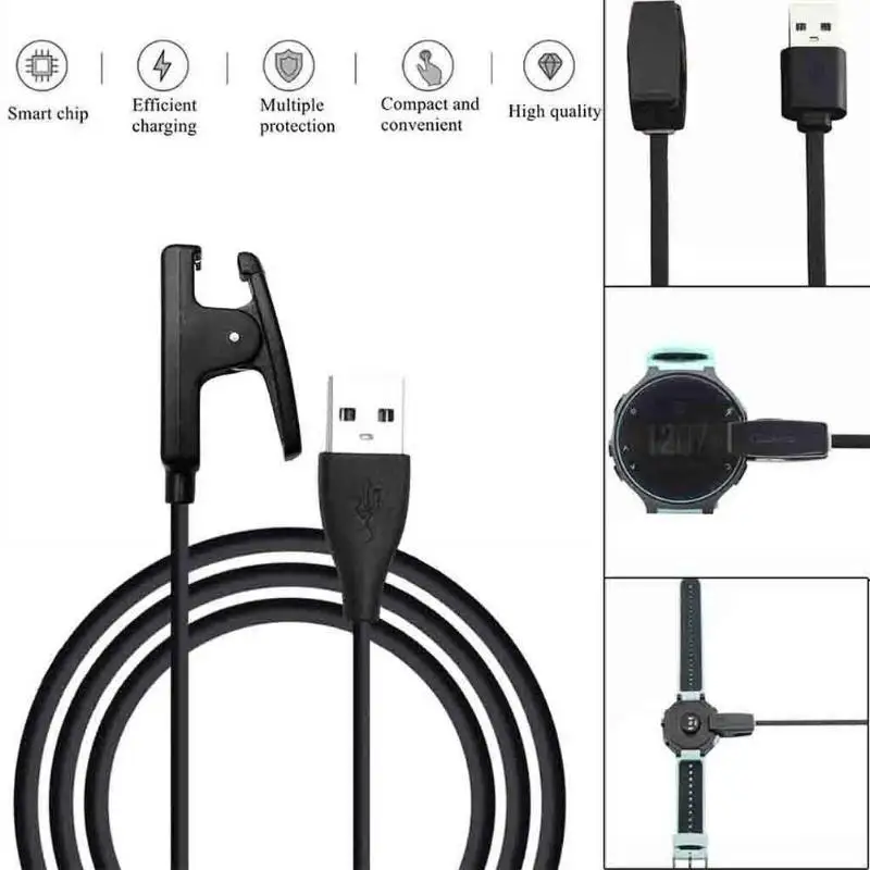 1 м USB зарядное устройство адаптер для Garmin Smart Band TPE зарядный кабель Forerunner 735XT 235 230