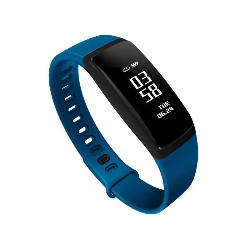 V07S умный браслет наручные часы с измерителем давления Smartband спортивный кровяное