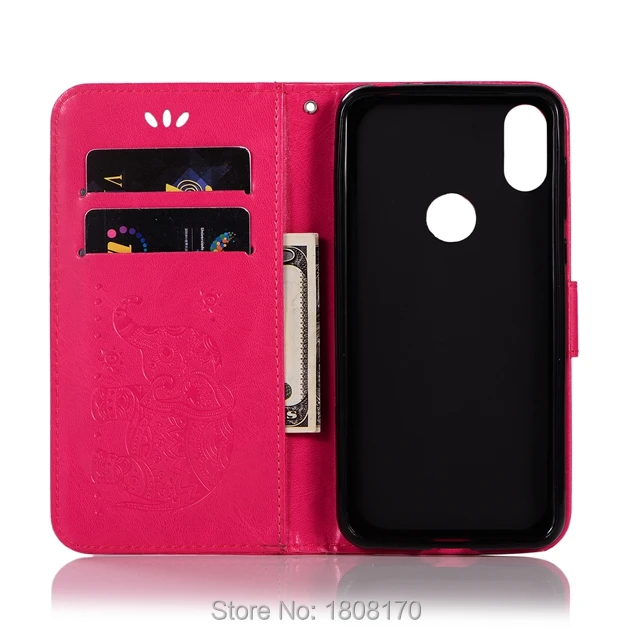 Кожаный чехол-кошелек C-ku Elephant для MOTO P30 Play NOTE One Power NOKIA X5 3 1 Plus 7 Xiaomi 8 Lite