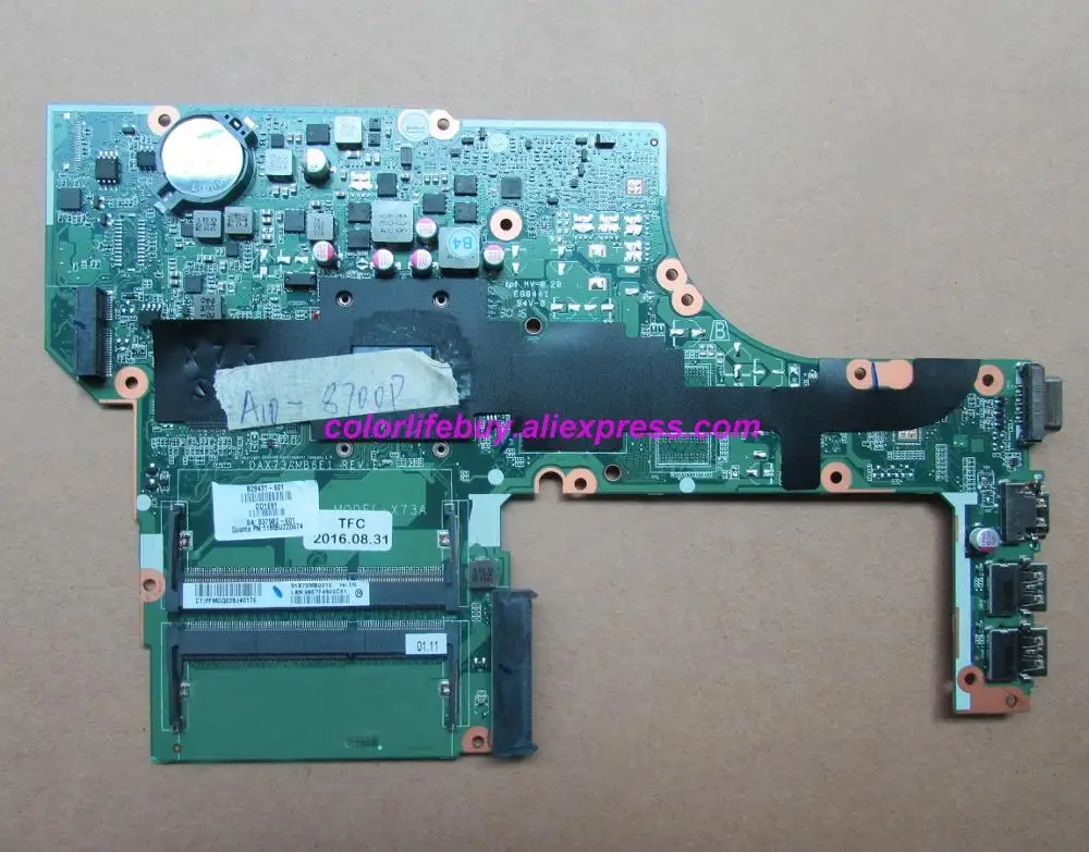 Genuine 828431-601 828431-001 DAX73AMB6E1 A10-8700P UMA Laptop Motherboard for HP ProBook 455 G3 Series NoteBook PC