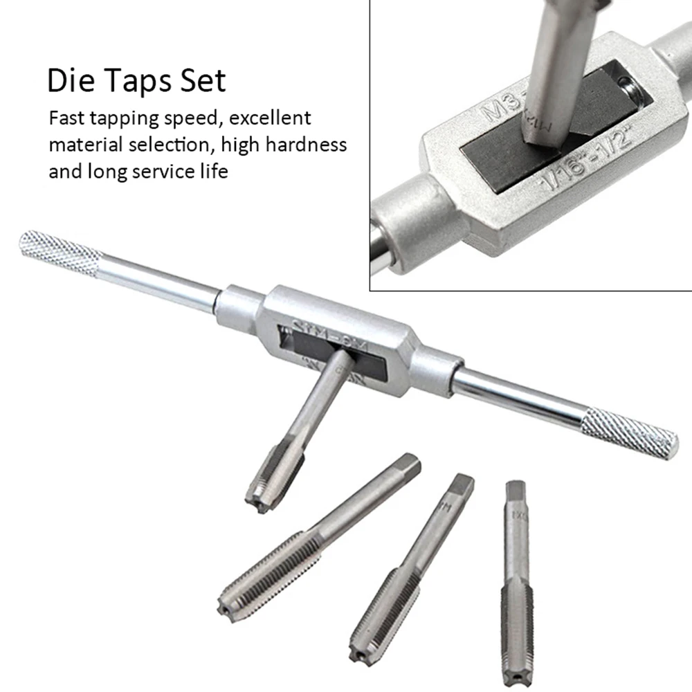 8 шт. Резьбовая Метрическая машина ручные винтовые резьбовые штепсельные краны