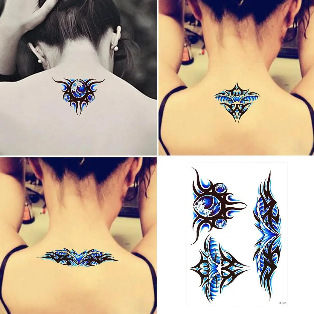 Личность цветок рука шаблон удаляемый водонепроницаемый временный татуировки