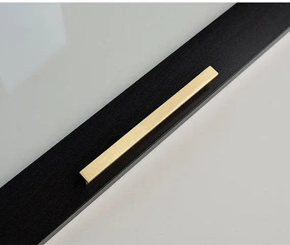 Ручка для выдвижного ящика из чистой меди ручка матовой латуни золотистого цвета