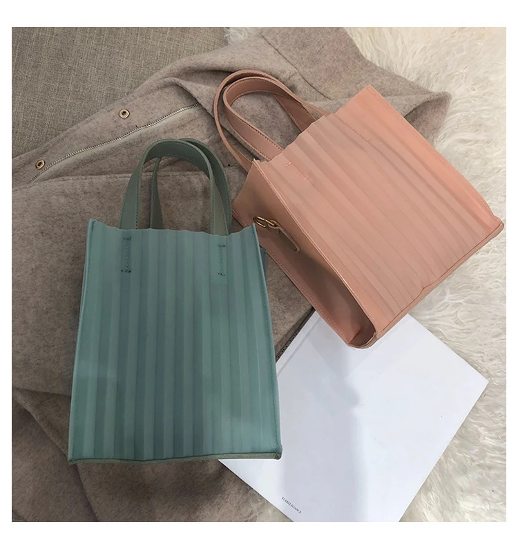 Мода 2019 г. ПВХ сумки на плечо для женщин карамельный цвет одноцветное большой