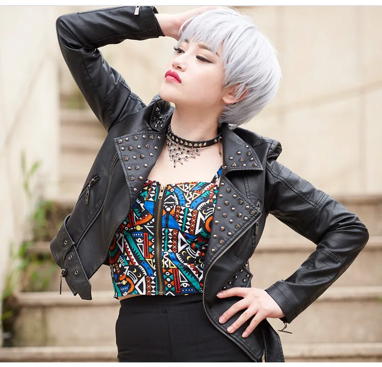 Черные красные белые мотоциклетные кожаные куртки размера плюс 3XL 4XL с заклепками