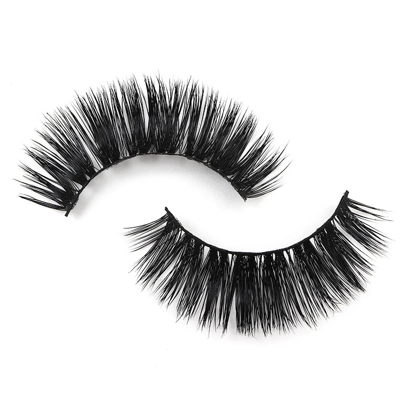 Шерстяные ручные накладные ресницы многоярусные натуральные толстые мягкие