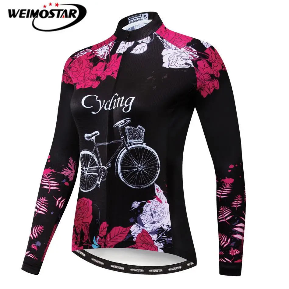 

Weimostar Autumn Cycling Jersey Long Sleeve Women Spring Mountain Bike Clothing Maillot Ciclismo Quick Dry Bicycle Wear Clothes