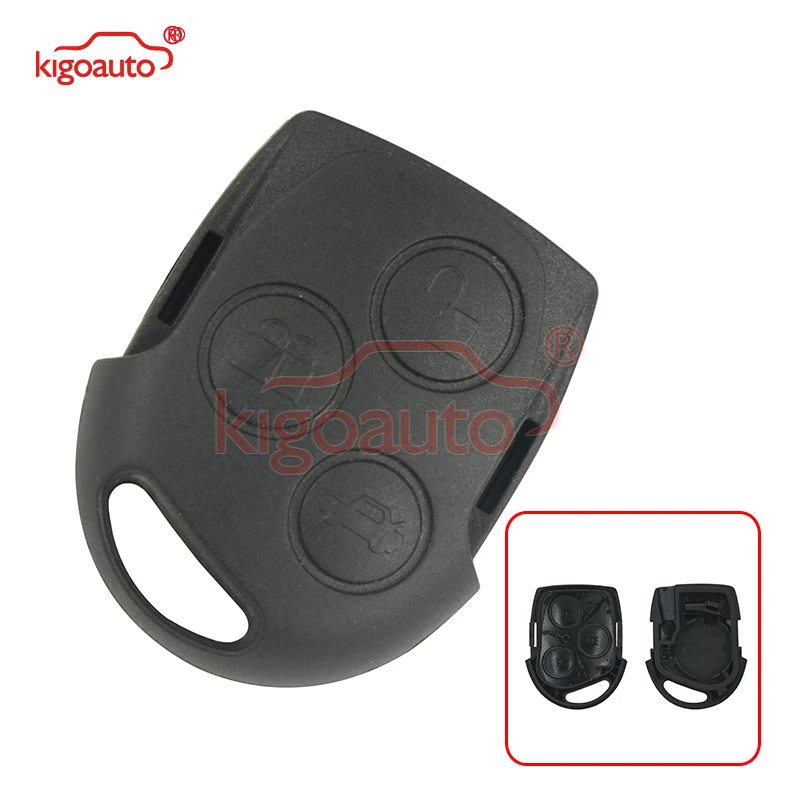 

Kigoauto 2pcs Remote key fob case 3button for Ford Fiesta Fusion Focus C-Max Mondeo