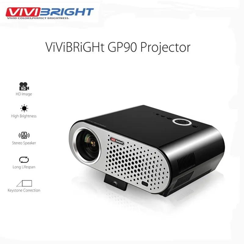 ViViBRiGHt GP90 ЖК проектор умный на Android кинотеатр домашний 3200 люмен Full HD 1080p 1280x800 HDMI VGA Wi