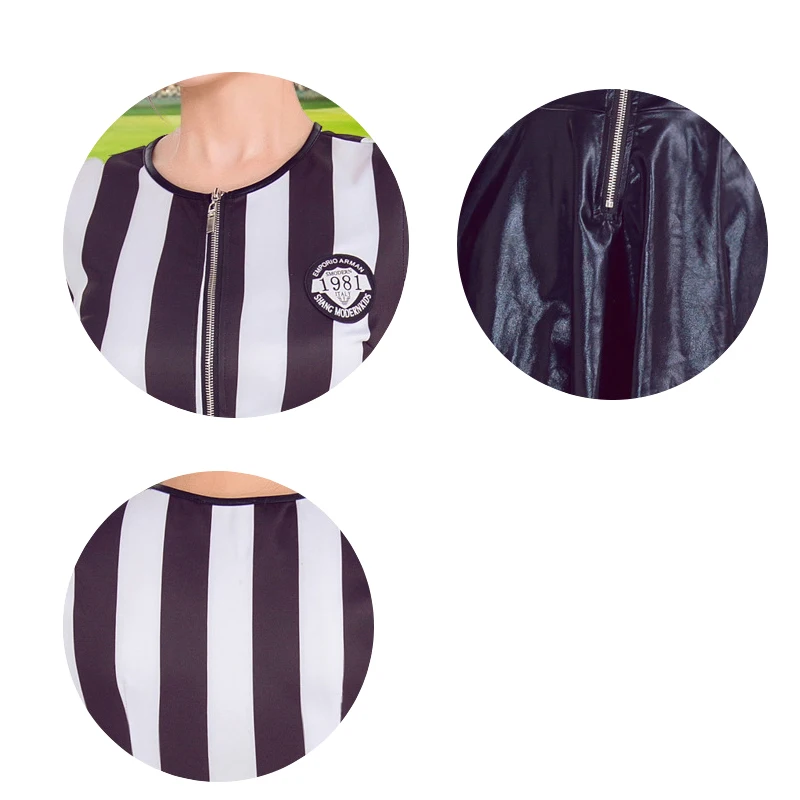 

Sweet Football Referee Costume Cosplay For Women Sport Referee Suit Halloween Costume For Women Carnival Performance Party Dress