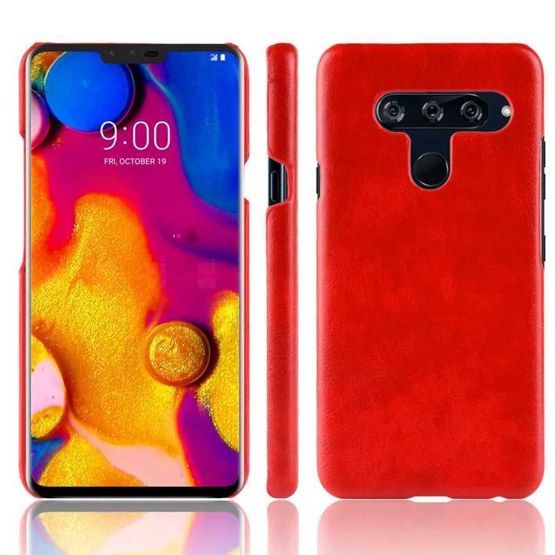 Чехол для LG V 40 тонкий жесткий чехол из поликарбоната с зернистой фактурой V40 ThinQ