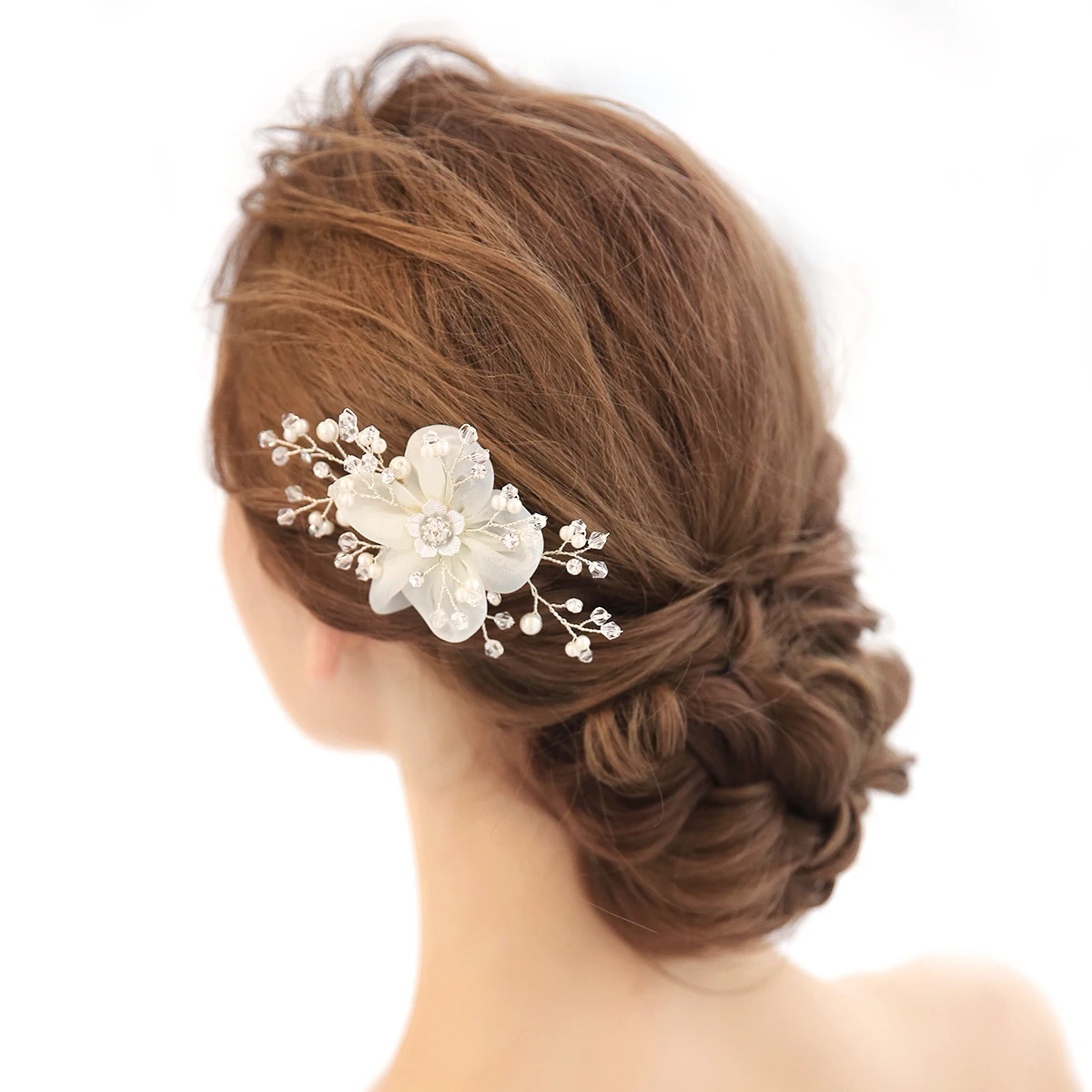 1 шт. заколка в виде цветка свадебные Стразы Кристалл европейский стиль Декор для