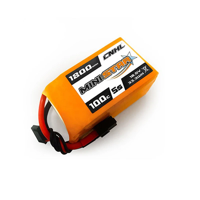 1/4 шт CNHL MiniStar 4S/5S 14 8 V 18 5 1800mAh 100C Lipo батарея с штепсельной вилкой XT60 для