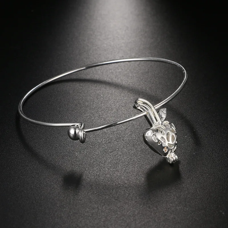 Полые Apple открытый медальон талисманы аромат эфирные масла диффузор браслет 5 шт.