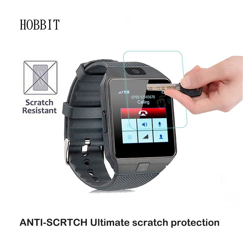 2 шт./упаковка Защитное стекло для смарт часов DZ09 VG18 0 3 мм 2.5D|screen protector|screen protector