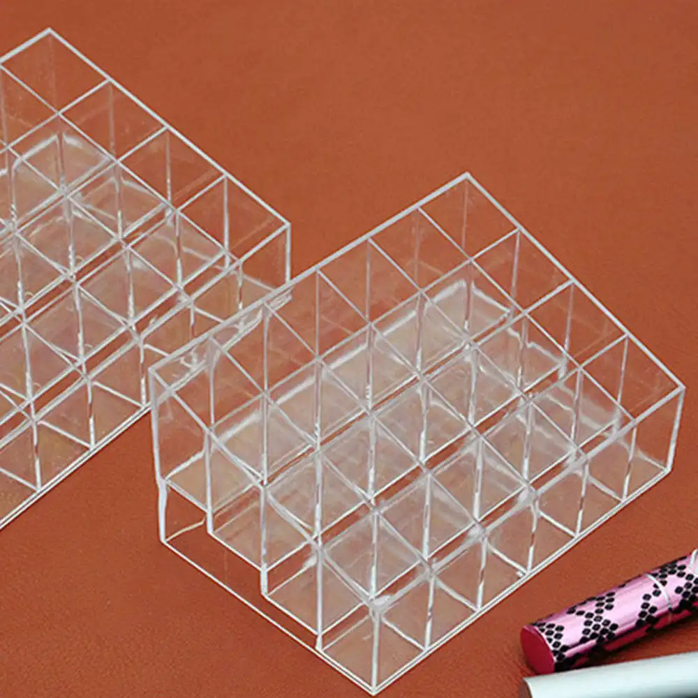Acrylic Multifunctional Makeup Tool Kit Lipstick Nail Polish Cosmetics Box Jewelry Necklace Storage Case | Красота и здоровье