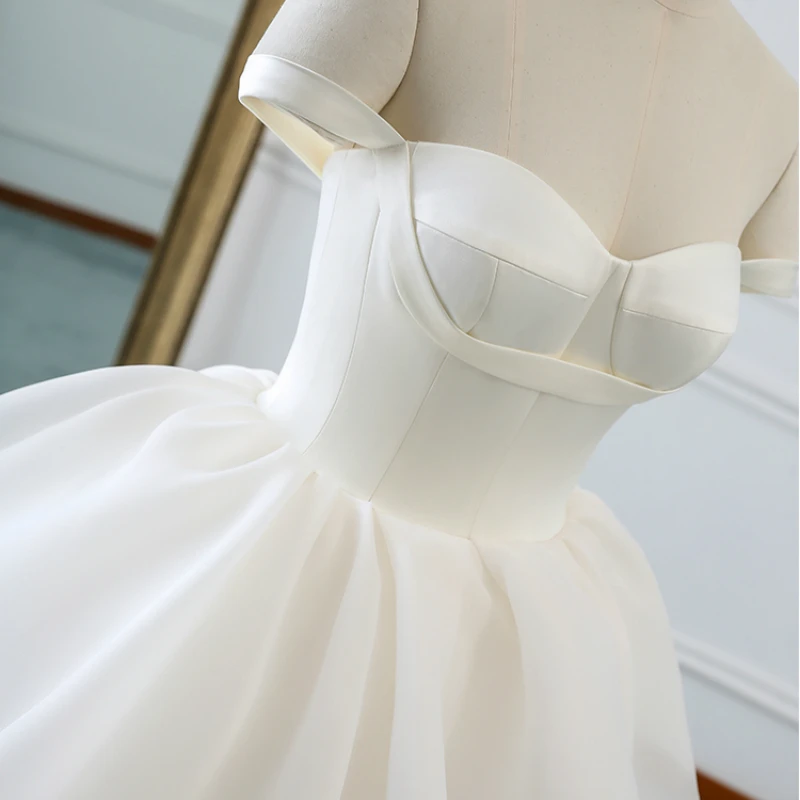 Сексуальное платье без бретелек с открытой спиной Vestidos De Novia открытыми плечами