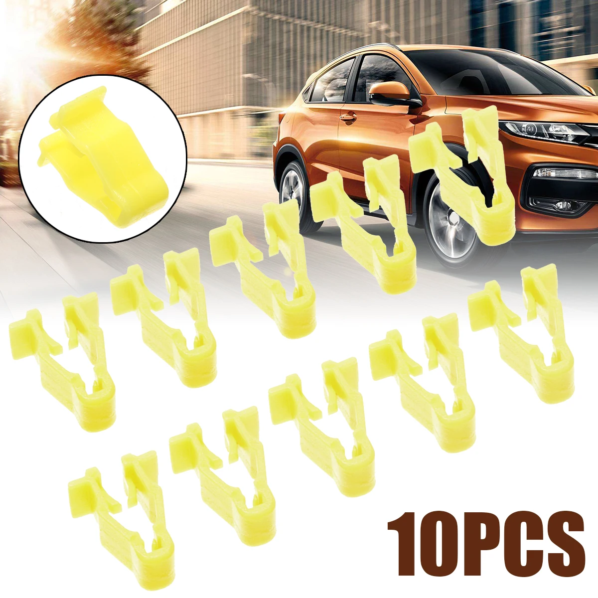 10 шт. 17 5 мм желтая арка для колесных зажимов 90601 SMG 003 Honda Civic CRV HRV|Клипсы и зажимы