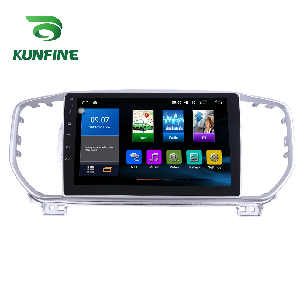 Восьмиядерный 1024*600 Android 8 1 автомобильный DVD GPS навигационный плеер Deckless стерео для