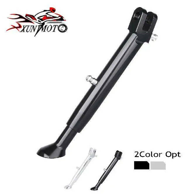 

Motorcycle Black/Chrom Billet Aluminum Adjustable Kickstand Side Stand for 2006-2011 Kawasaki ZX-14R ZX14 ZZR1400