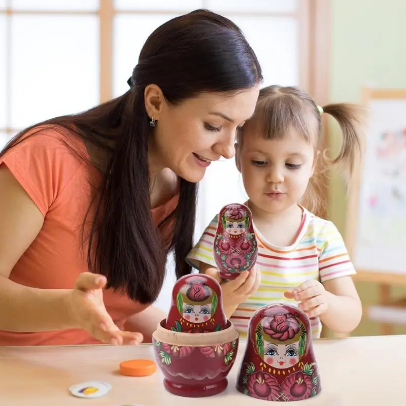 5 слоев новинка Русская Матрешка деревянная матрешка набор ручная роспись
