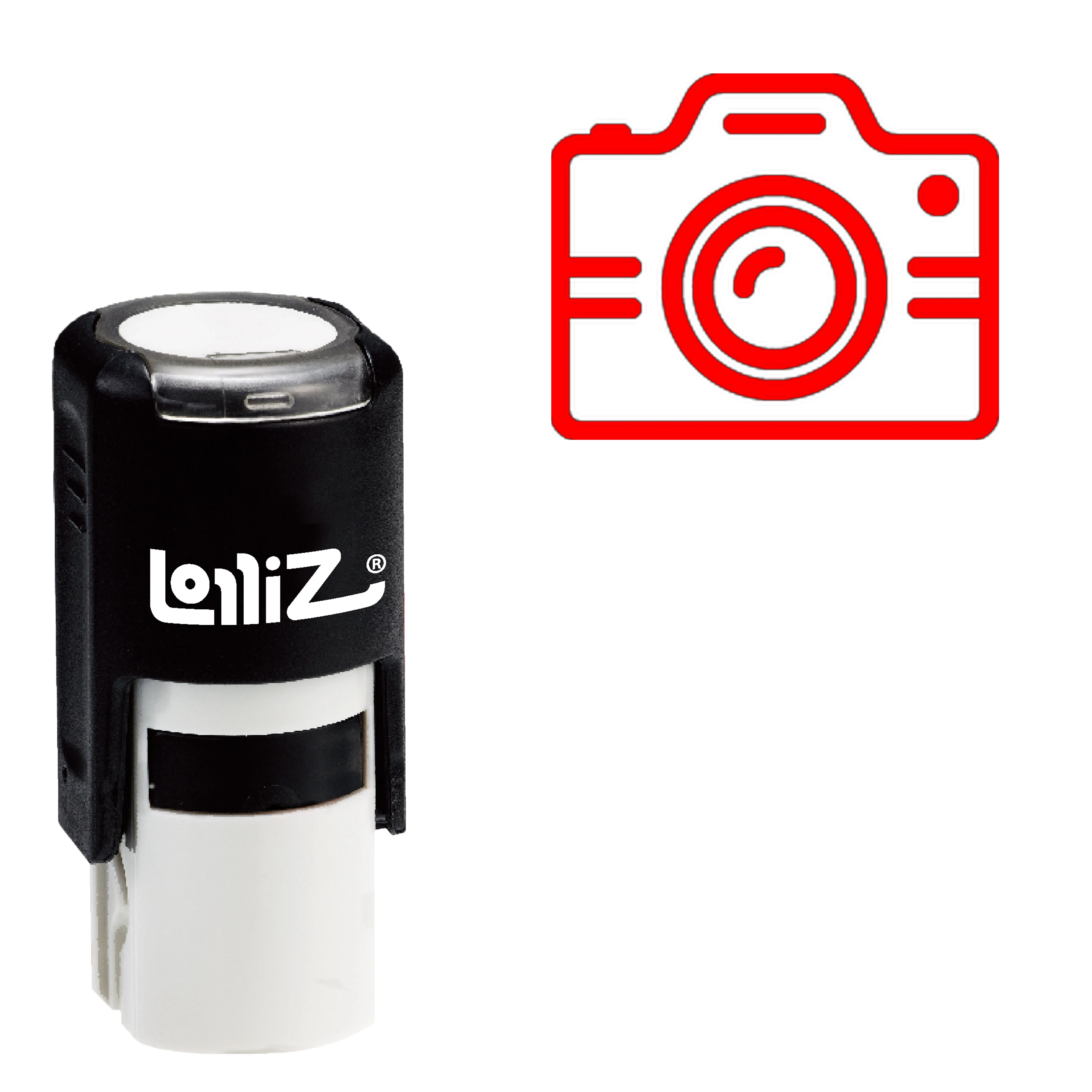 LolliZ Photo Camera 1 Self-Inking Rubber Stamp - Modern Symbol Series