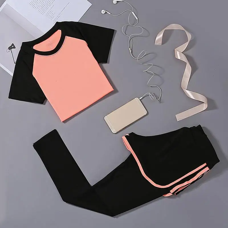 Новый комплект из двух предметов женский спортивный костюм фитнесс одежда