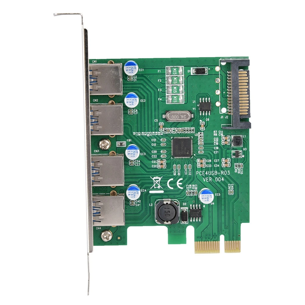 Новый PCI Express USB3.0 конвертерная плата адаптера для рабочего стола 4 Порты и разъёмы