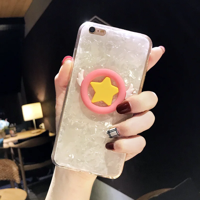 Для iphone 6 6s 7 8 plus X XR XS максимальный чехол Горячий Стиль 3D оболочка Блестящий Seashell