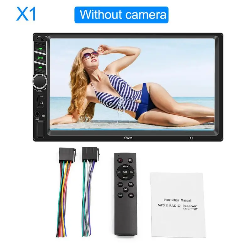 2019 Новый 7 &quot2 DIN MP5 Автомобильный плеер Bluetooth Сенсорный экран стерео радиокамера