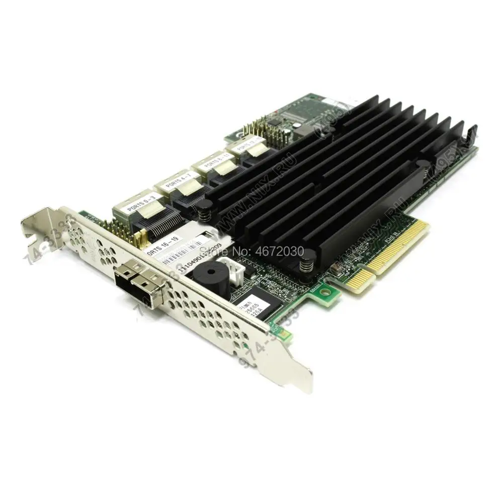 Новая плата контроллера Broadcom Avago LSI MegaRAID SAS 9280-16i4e LSI00210 20 портов 512 Мб кэш-памяти SFF8087