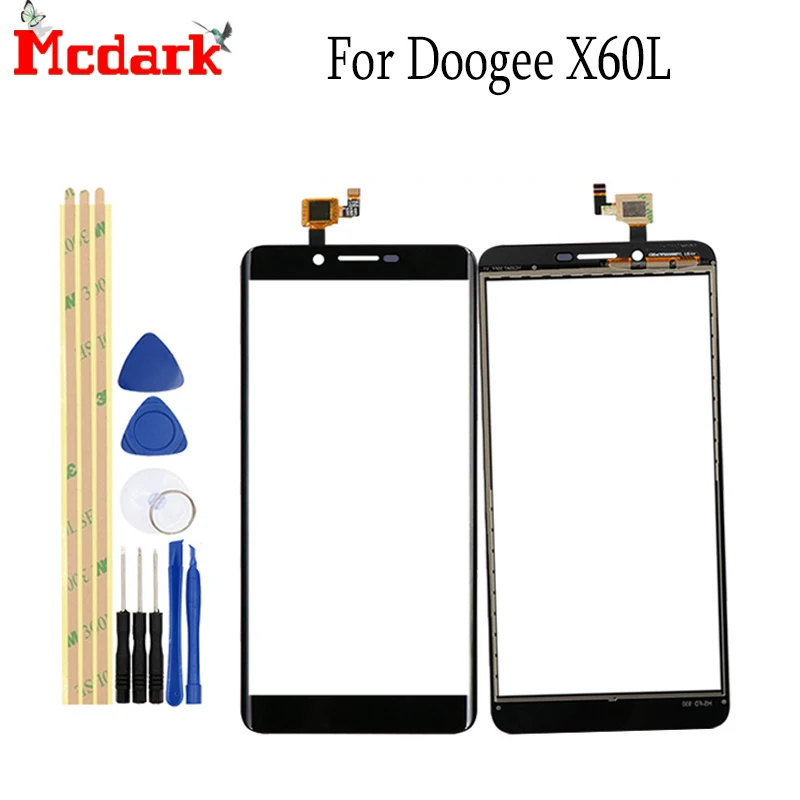 Mcdark Для Doogee X60L 5 дюймов Переднее стекло сенсорный экран мобильный телефон