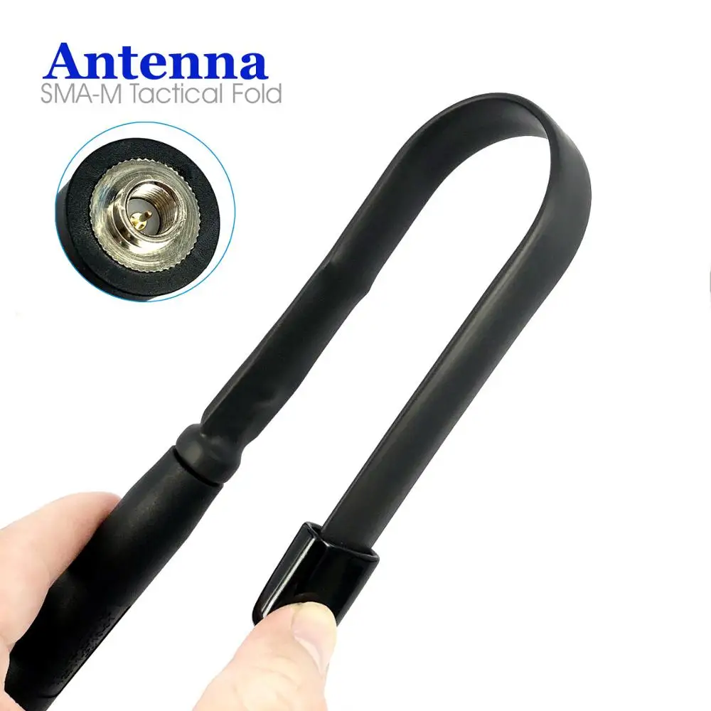Тактическая Складная антенна 8 Вт SMA Male 136 520 МГц два диапазона УКВ УВЧ для ICOM PUXING